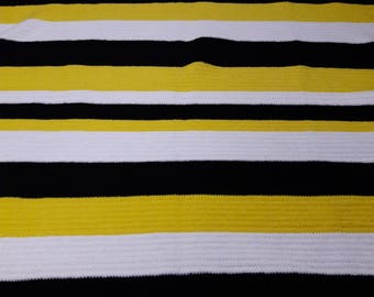 Steelers Blanket a loom knit pattern