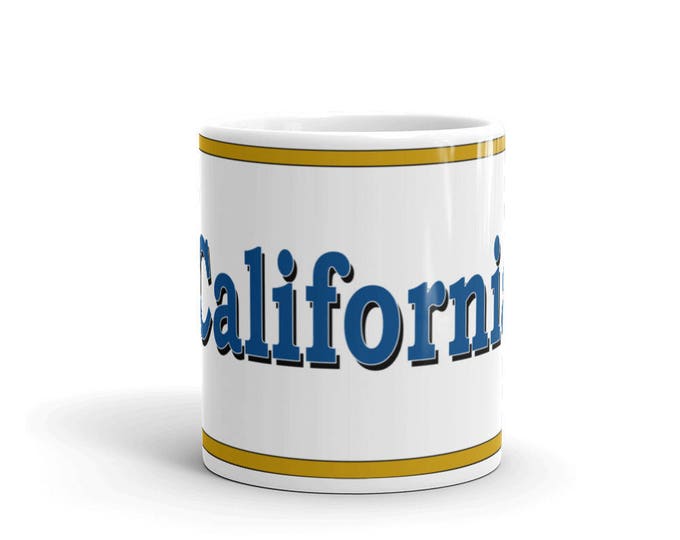 California Mug, California Keepsake, California Memorial, California Pride, Coffee Mug,