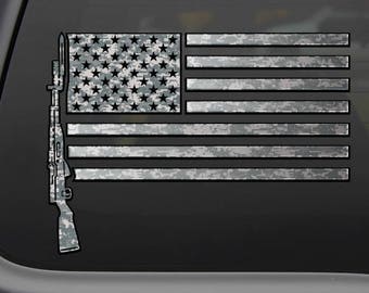 Download Rifle flag decal | Etsy