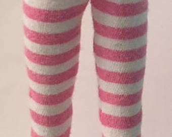 Pink And White Striped Tights...For Blythe...