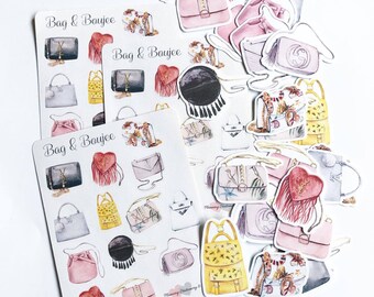 Planner Stickers Bags Gucci Louis Vuitton Yves Birkin