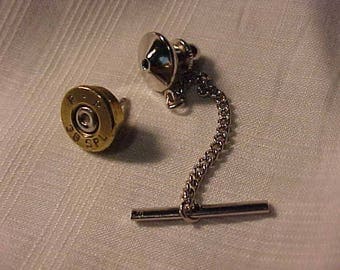 Bullet Tie Tack 38 Special Recycled Repurposed