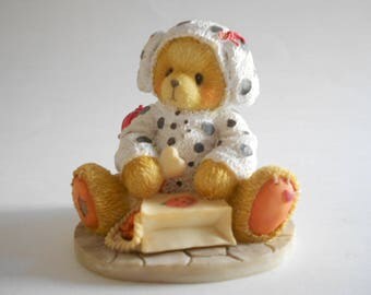 Cherished Teddies Andy You Have A Special Place In My Heart Vintage 1996 Resin Bear Figurine Dalmation Costume Enesco Priscilla Hillman