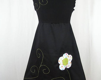 Kyriu flower multicolored polka-dot dress