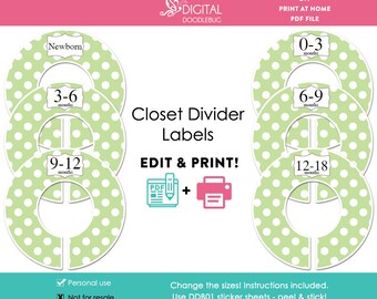 Diy closet dividers | Etsy