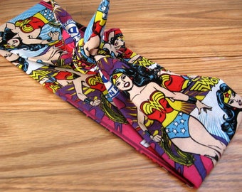 Rockabilly Hair Accessories, Summer Hair Accessory, Comics, Pin Up Head Band, Rockabilly, Dread Wrap, Head Wrap, Boho #265