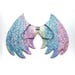 Pastel Neon Rainbow Dragon Wings costume wings Halloween
