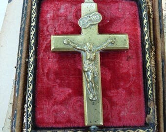 Antique French Reliquary Cross, offered by RusticGypsyCreations