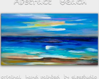 Sale Original oil Painting Wall Art Abstract Painting 48" Canvas Surreal Landscape Wall Decor Modern Home Deco, Wall Hanging, by Tim Lam