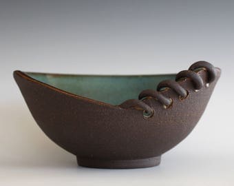 Unique Pottery Bowl, Handmade Ceramic Modern Bowl, pottery bowl, handthrown stoneware
