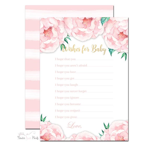 Advice for Baby Cards  Advice For Parents To Be  Wishes for Baby  Baby Shower Game 