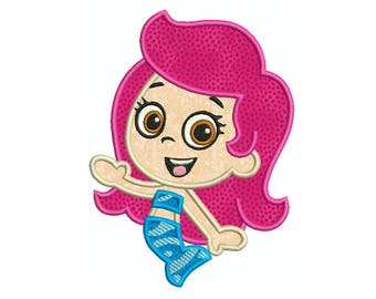 Bubble Guppies MOLLY * Machine Applique Embroidery * Instant Digital Download