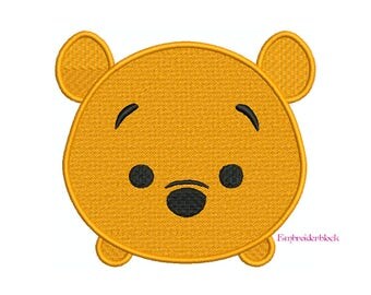 TSUM TSUM Winnie the Pooh - Machine Filled Embroidery - Instant Digital Download