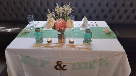 Mint Green Burlap Table Runner Wedding Decor Seafoam Mint Green Burlap Table Runner Wedding Decor Seafoam