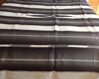 Vintage Mexican Blanket / Tribal Blanket/ Serape / Southwestern Decor Large 66 x 94