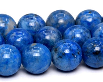 8MM Lapis Lazuli Beads Rare Aqua Blue Genuine Afghanistan Lapis Grade AAA Natural Gemstone Beads 15" BULK LOT 1,3,5,10 and 50 (101846-420)