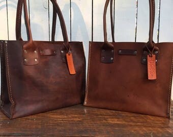 ON SALE NOW Distressed Brown Leather Handbag* The Bella* Soft Brown Leather Purse* Small Brown Leather Purse* Custom Made in the Usa