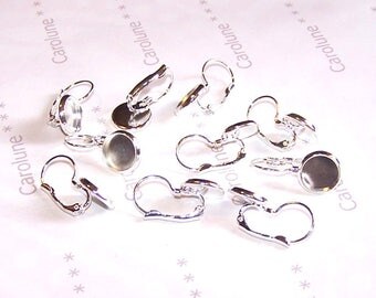 5 pairs of little BO supports sleeper set for cabochons 10 mm