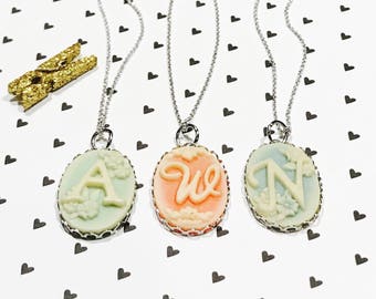 Initial letter necklace- Personalized necklace- personalized jewelry- romantic necklace-gift for her