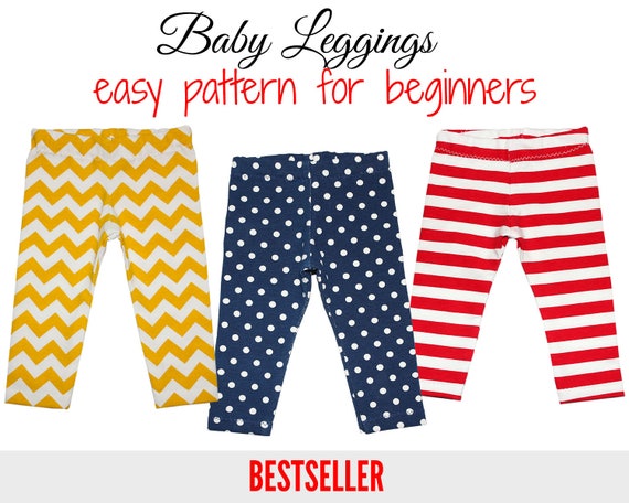 Baby leggings pattern pdf baby sewing pattern baby pants