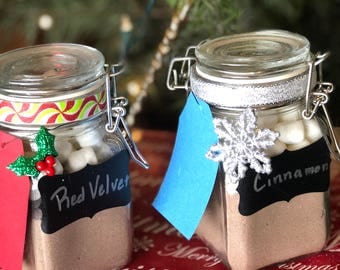 Hot Chocolate Mix Mason Jar Label Printable Sheet Small