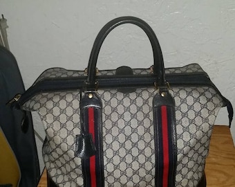 SALE today only! Vintage authentic GUCCI Travel Bag from the 80's
