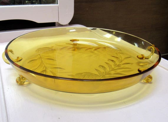 Amber serving dish