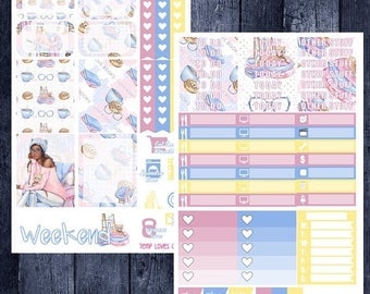 Weekend Sale Book Worm Kit for Erin Condren Life Planner Vertical Layout