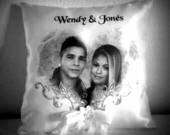 coussin alliance personnalisé avec photo