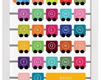 alphabet train etsy