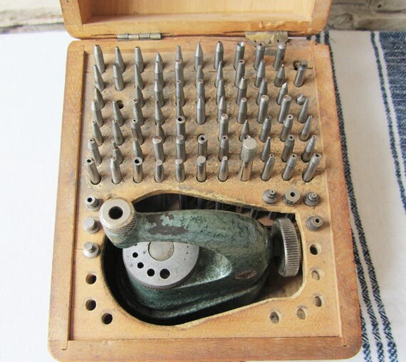 Vintage Favorite Watch Staking Tool Set Swiss Made Watchmakers Tool Set