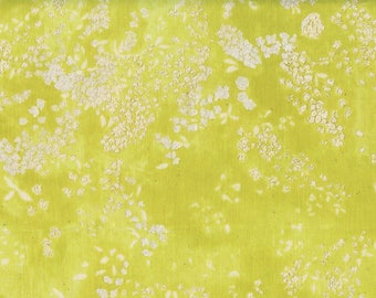 Lei Nani in Citron (Gauze Fabric) by Nani Iro from the 2017 collection for Kokka #KOKJG10310001F by 1/2 yard