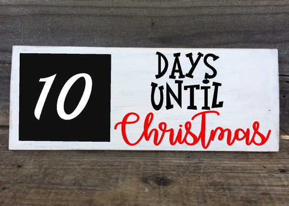 Countdown To Christmas Sign Days Until Christmas Chalkboard