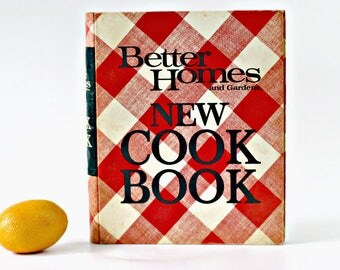 1971 Better Homes and Gardens New Cook Book, Fourth Printing, Five Ring Binder, Retro Plaid Cover