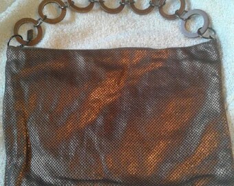 Whiting and Davis Matte Mesh Purse