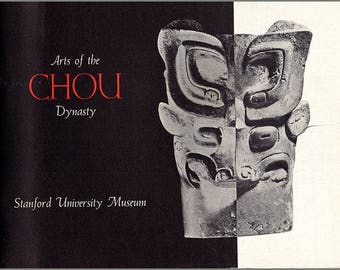 Vintage Book: Arts of the Chou Dynasty. Catalog for 1958 exhibition sponsored by The Committee for Art at Stanford. 207 B/W images. (27043)