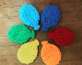 Reusable Water Balloons, Eco-Friendly Water Balloons, Water Toys, Summer Toys, Toddler Gift, Rainbow Water Balloons, Crochet Water Balloon