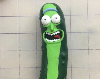 life size pickle rick pillow