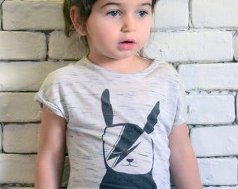 David Bowie tshirt//Cool Funny Graphic kids tee//Funky kids clothing//Rock kids//Band tshirt//Gift for kids//Unisex kids tshirt//Off White