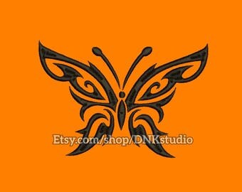 Tribal Butterfly Embroidery Design - 5 Sizes - INSTANT DOWNLOAD
