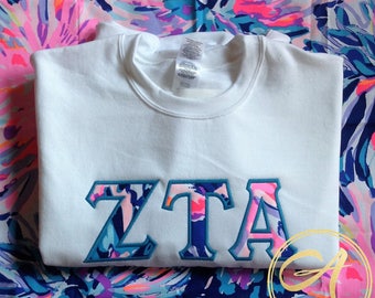 Customizable Lilly Pulitzer Crew Neck Sweatshirt- Off Tropic