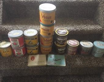 Vintage Tobacco Tins (set of 16)