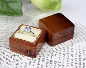 Wood Ring Box Made from Cedar