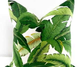 SALE Palm Pillow. Emerald. Island Hopping. Tommy Bahama Palm Pillow. Indoor Outdoor Pillow. Sofa pillow cover. cover Choose your size.