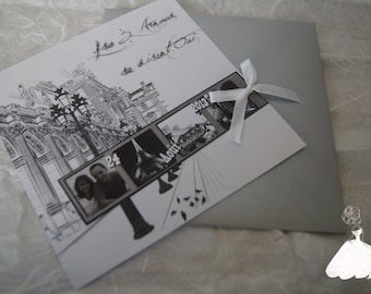 Share Paris Vintage black & white