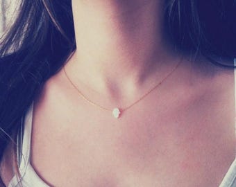 Vacation-Sale- Tiny Hamsa Necklace, Opal Necklace, Small Hamsa Necklace, Love Hamsa Necklace, Dainty Hamsa,Minimalist Necklace,Opal Jeweller