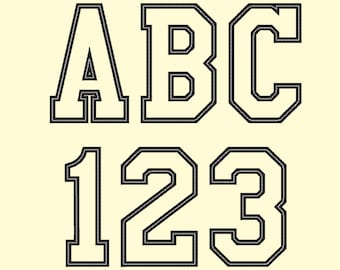 Sport, collegiate, block applique Font machine embroidery designs - many sizes, BX embroidery, bx font alphabet sport