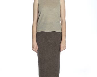 Special price. Casual handmade minimalistic long skirt, M size.