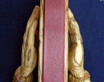 La Sainte Bible Livre de la Bible avec reliure en bois d'olivier Mamgd d'olive Holyland