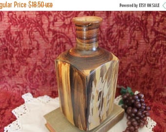 SALE 1972 Pacific Stoneware Brown 10.5" Vase - Signed B. Welsh